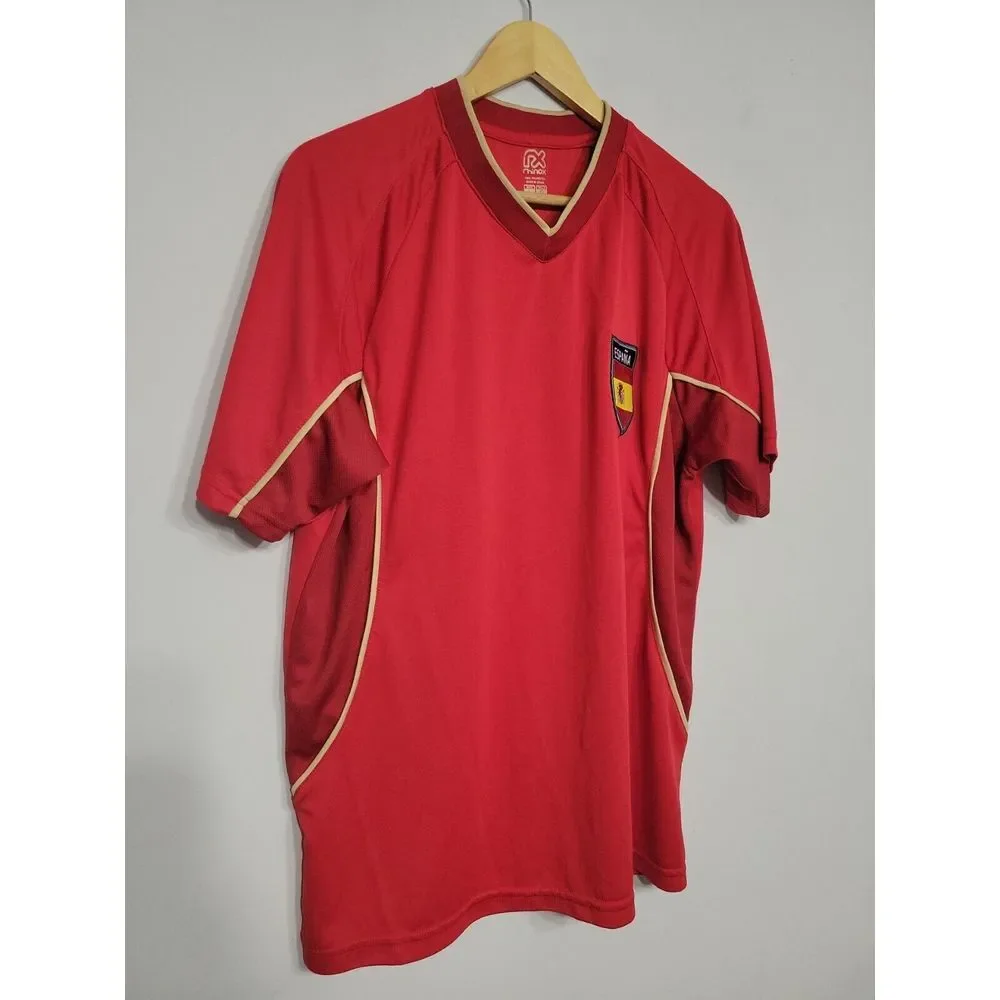 Rhinox Espana Soccer Men's T-Shirt Large V-neck‎ Vintage